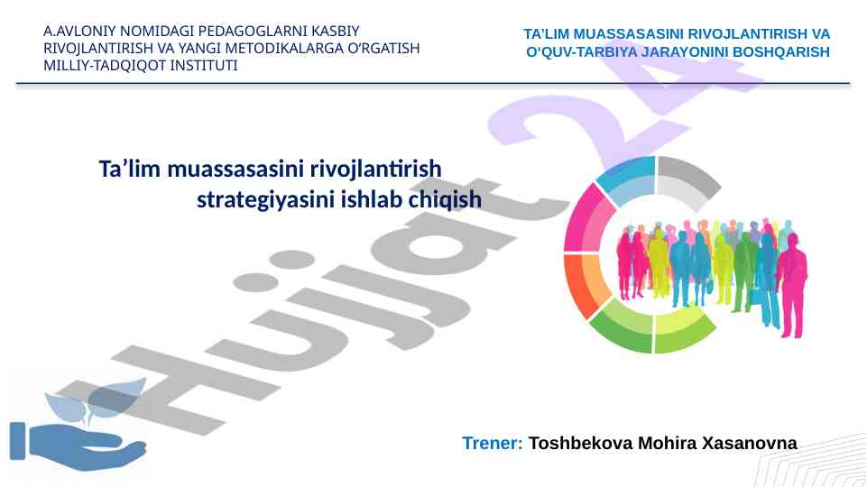 Ta’lim muassasasini rivojlantirish strategiyasi