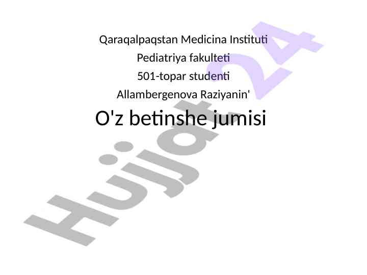 Ha'mlede qan aylaniwi hám o'kpede gaz almasiw