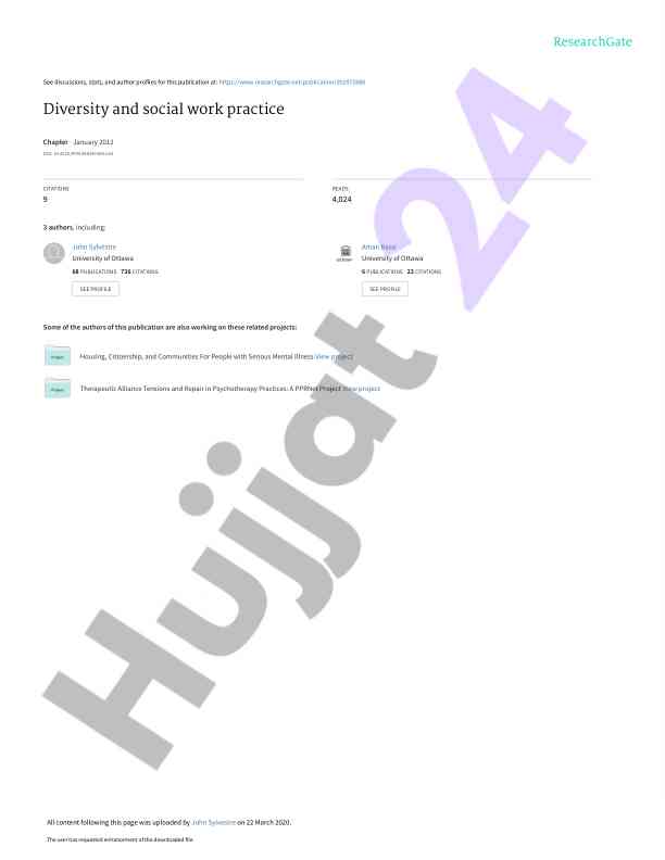 Diversity and social work practice overview
