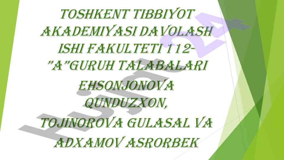 Miyokard infarktini o‘rganish va alholari