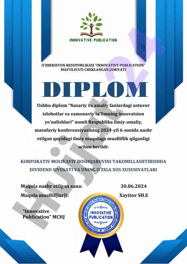 Innovatsion ta'lim va ustuvor islohotlar