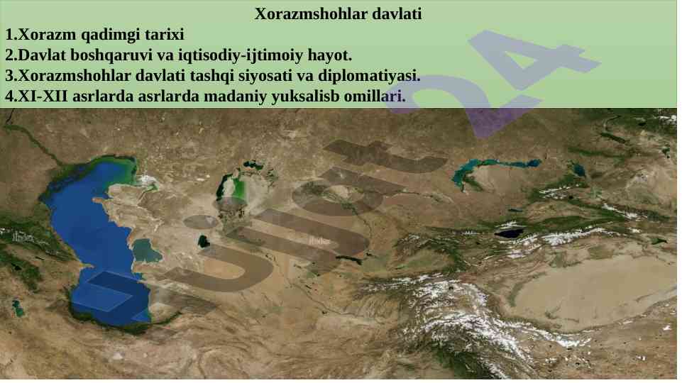 Xorazmshohlar davlati va uning tarixi