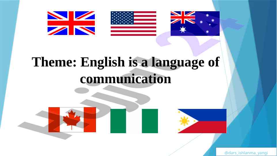 English tili: aloqa tili