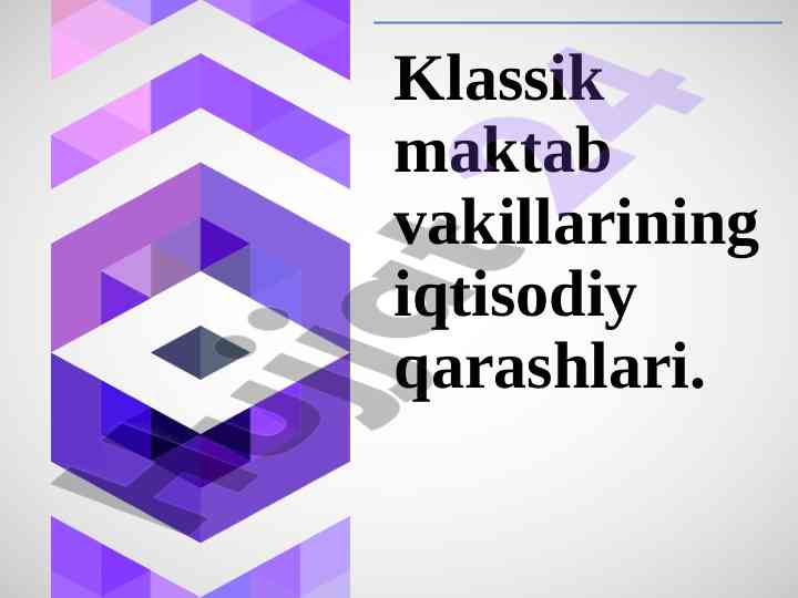 Klassik siyosiy iqtisod tarixi