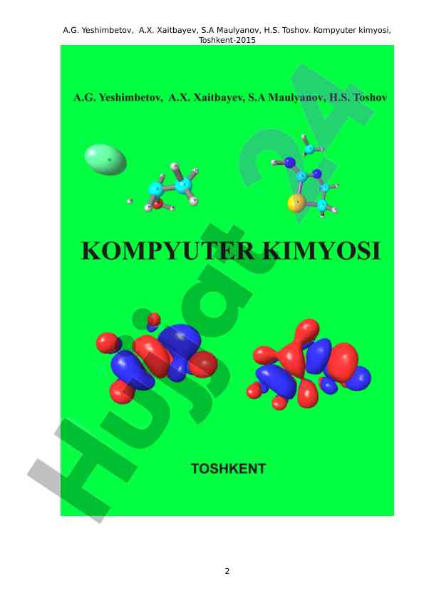 Kompyuter kimyosi asoslari va amaliyotlari