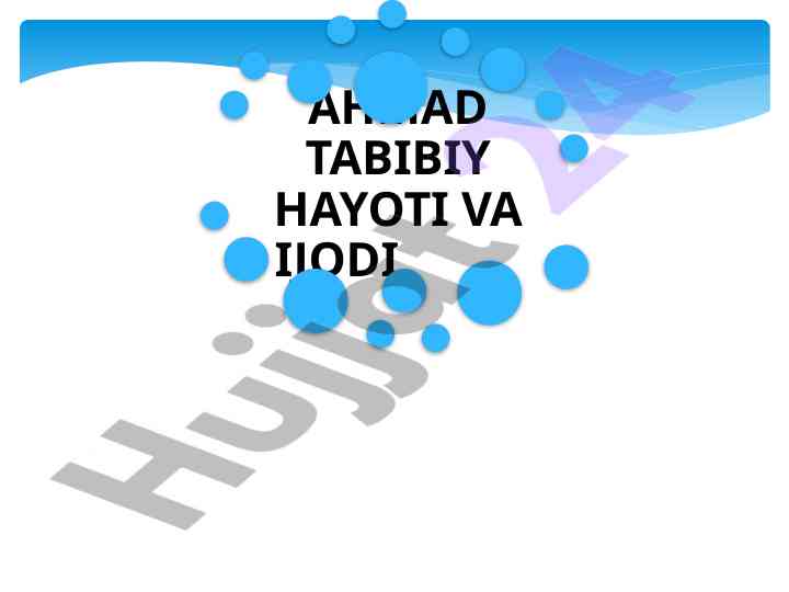 Shoir hayoti va ijodini ilmiy jihatdan o‘rganish