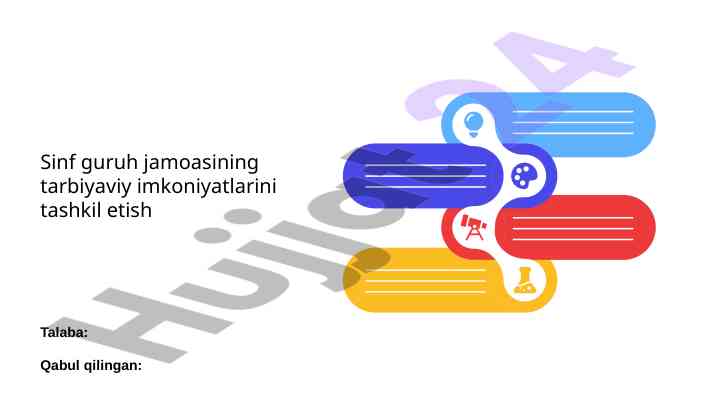 Sinf guruhining tarbiyaviy imkoniyatlari tashkil etish