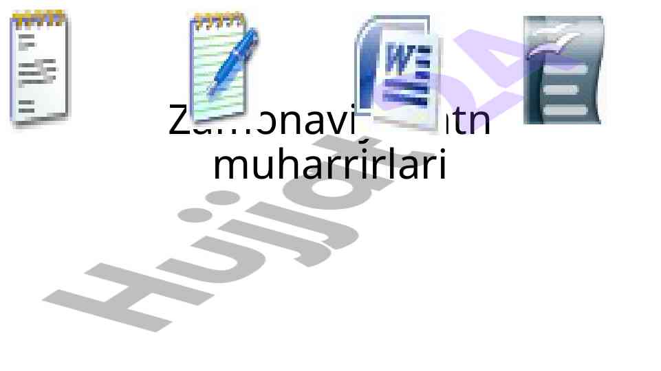 Zamonaviy matn muharrirlari haqida ma'lumot