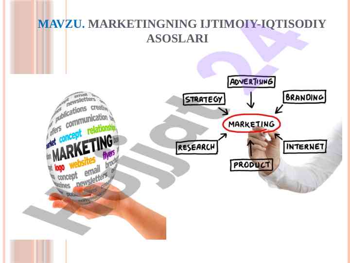 Marketingning ijtimoiy-iqtisodiy asoslari