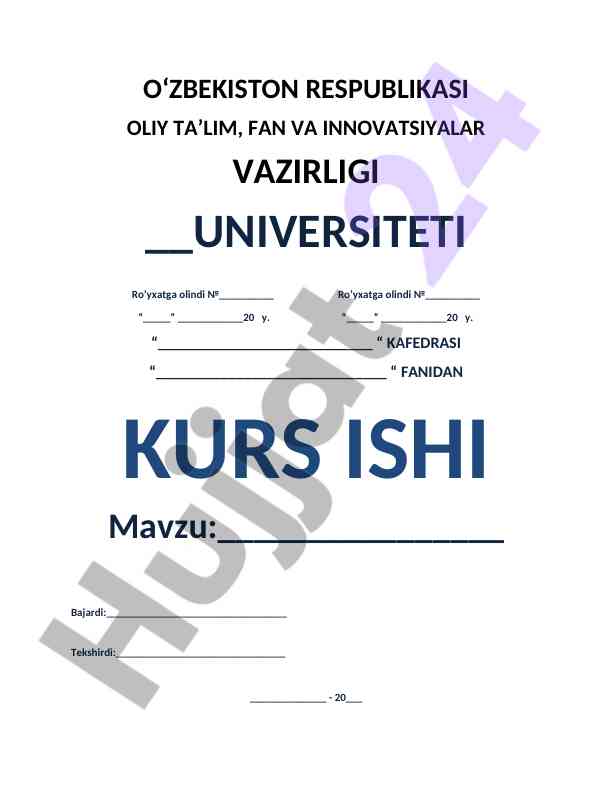 Fermer Hujaligining Tashkiliy-Iqtisodiy Asoslari