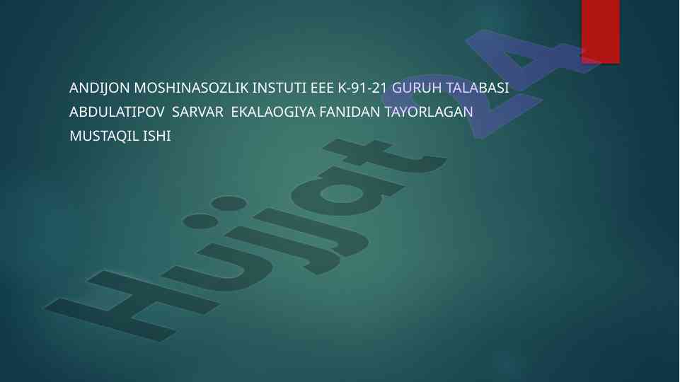 Biosfera tuzilishi va vazifasi tahlili