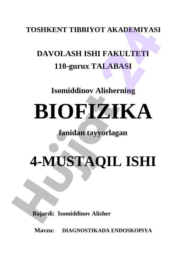 Diagnostikada endoskopiya nima o‘zi?