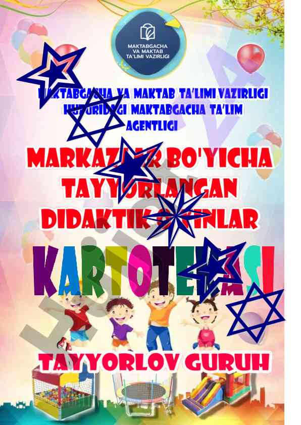 Didaktik o‘yinga asoslangan bolalar tarbiyasi