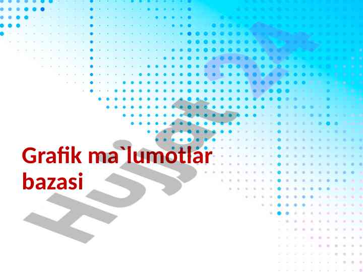 Grafik ma'lumotlar bazasi va bog'langan tarmoq