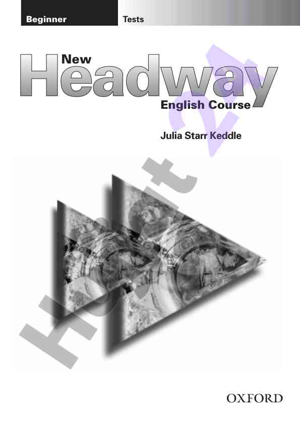 New headway beginner test booklet overview