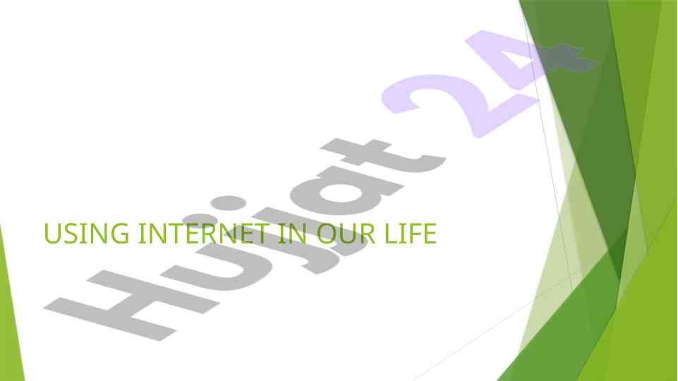 Using internet for personal and academic development