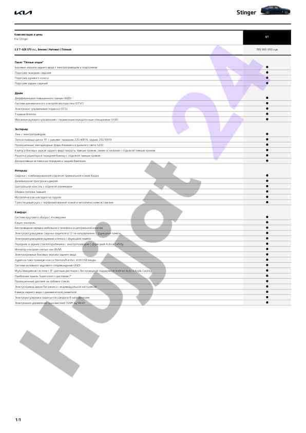 Stinger пакет тёплые опции для комфорта и безопасности