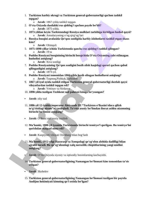 Turkiston harbiy okrugining tashkil tashkil topishi