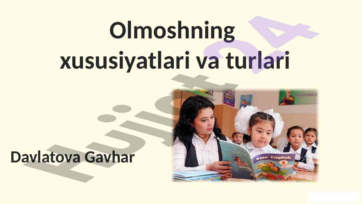 Olmoshning xususiyatlari va turlari