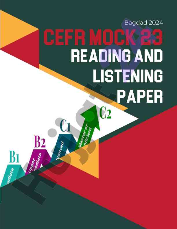 Bagdad 2024 reading and listening paper overview