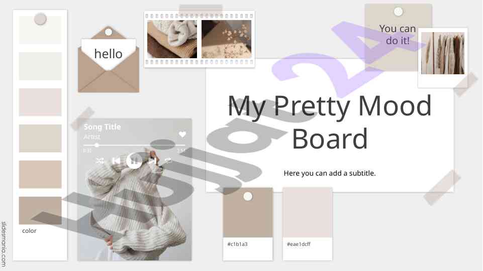 Creative mood board design concepts overview