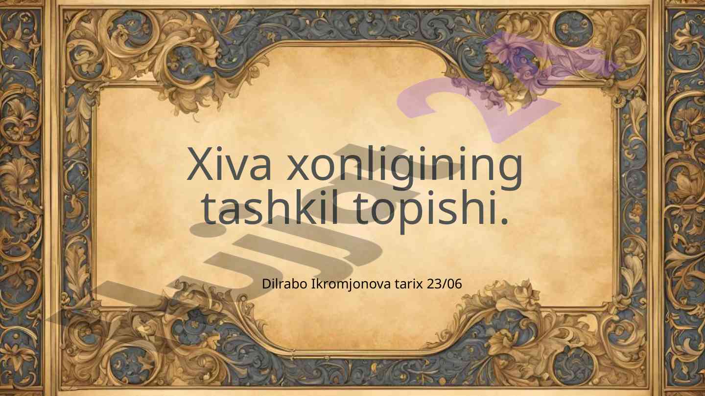 Xiva xonligining tashkil topishi tahlili