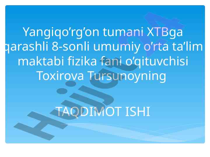 Gaz holati tenglamalari va ularning qo‘llanishi