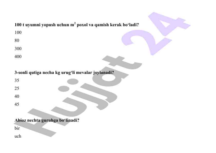 Biologik saqlash usullari haqida ma'lumot
