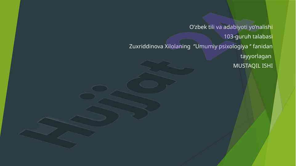 O'qituvchi psixologiyasi va jamiyatdagi o'rni