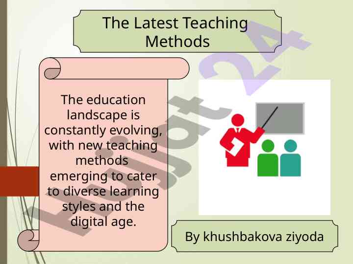 Innovative teaching methods for diverse learning styles