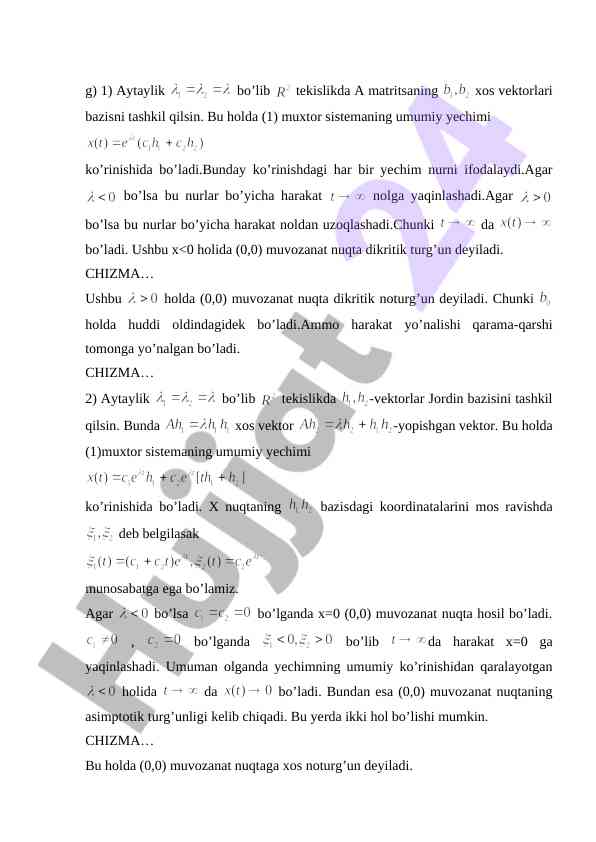Matritsalar va ularning xos vektorlarini o'rganish