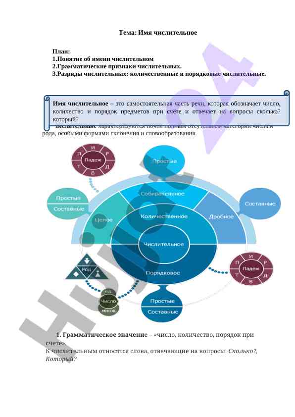 Имя числительное: грамматика и синтаксис