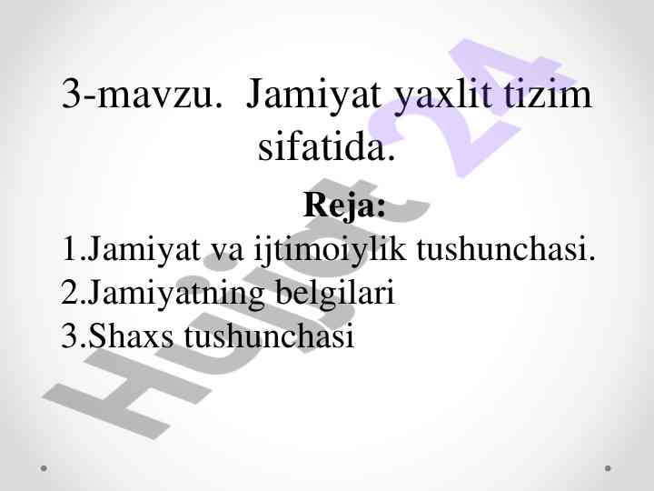 Jamiyat yaxlit tizim sifatida ijtimoiy muloqot