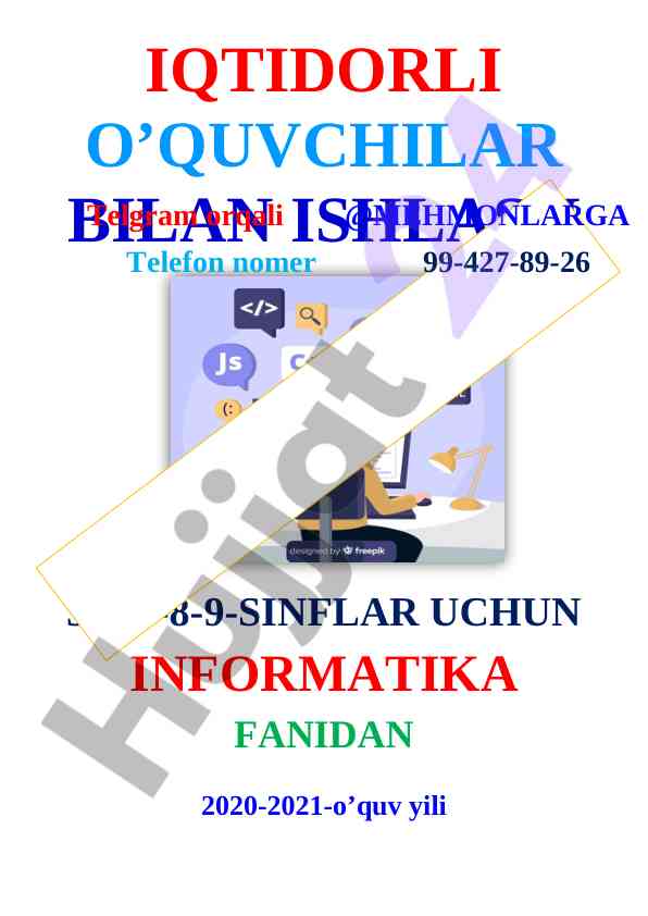 Iqtidorli o‘quvchilar bilan ishlash usullari