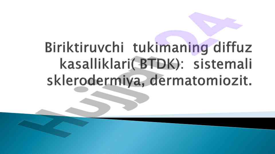 Etiolgiya va kollagen biosintezi va rivojlanishi