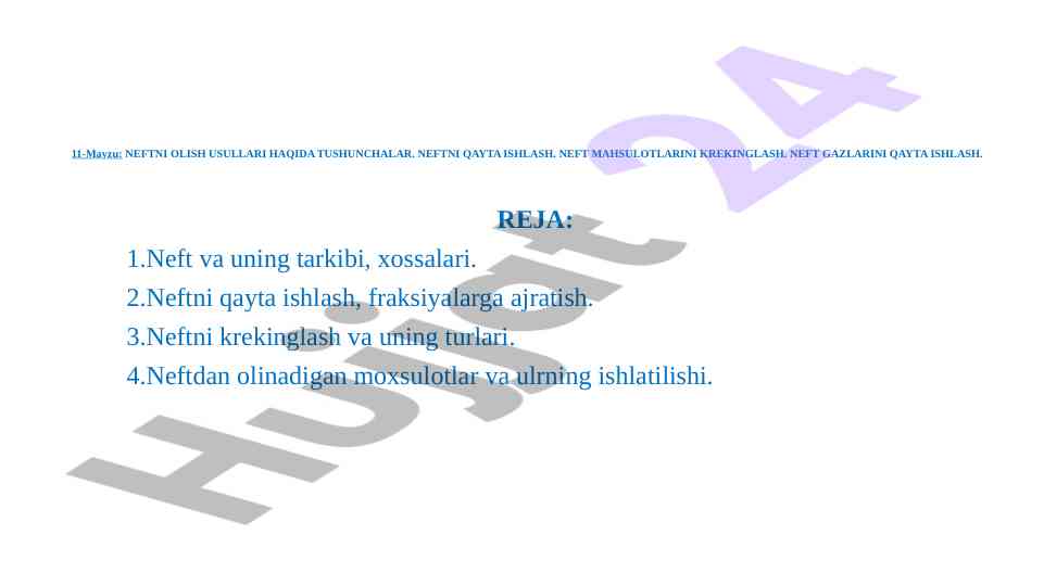 Neftni olish usullari haqida tushunchalar