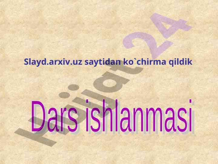 Oltin kuz: ta'limiy va rivojlantiruvchi dars