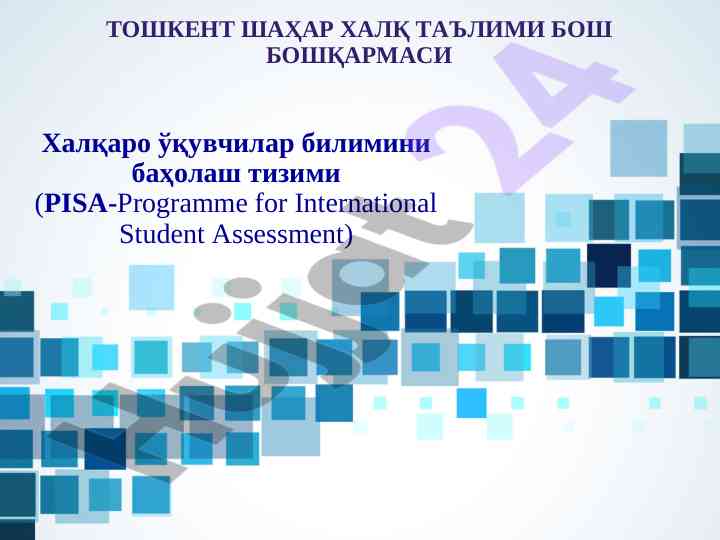Pisa haqida umumiy ma'lumotlar va tahlil