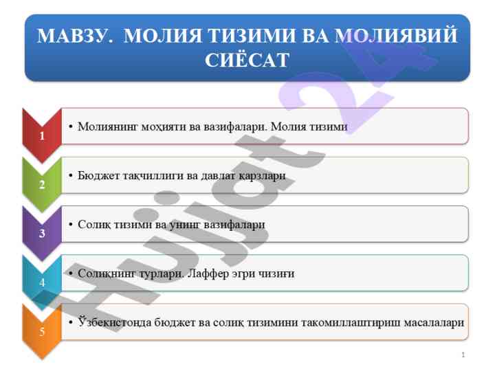 Davlat buxgalteri va boshqaruv tizimi