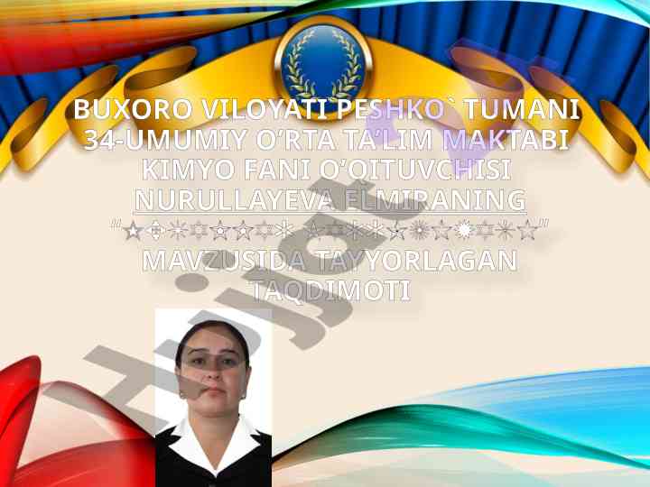 Metallar karroziyasi taqdimoti va hisoblar