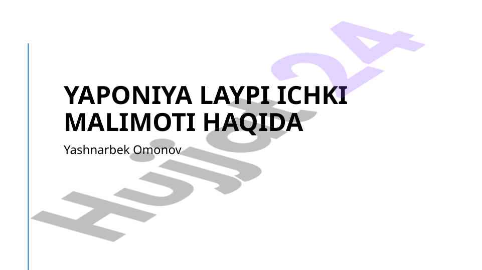 Yaponiya ichki siyosatlari tahlili va rivojlanish