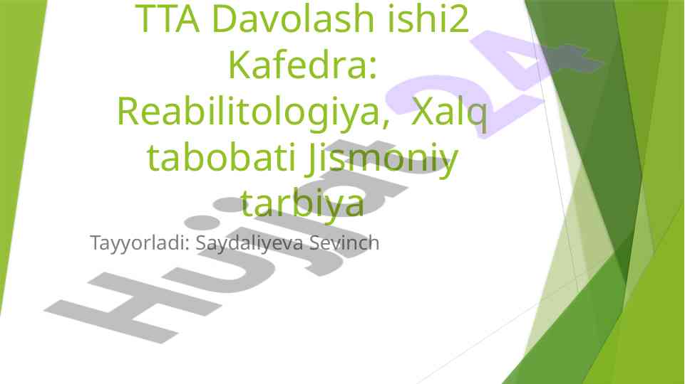 Harakat faolligi va jismoniy tarbiya tahlili