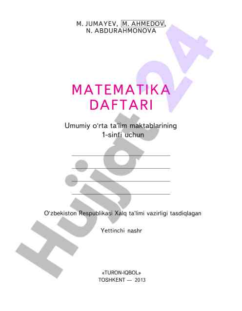 Matematika daftari ishlari