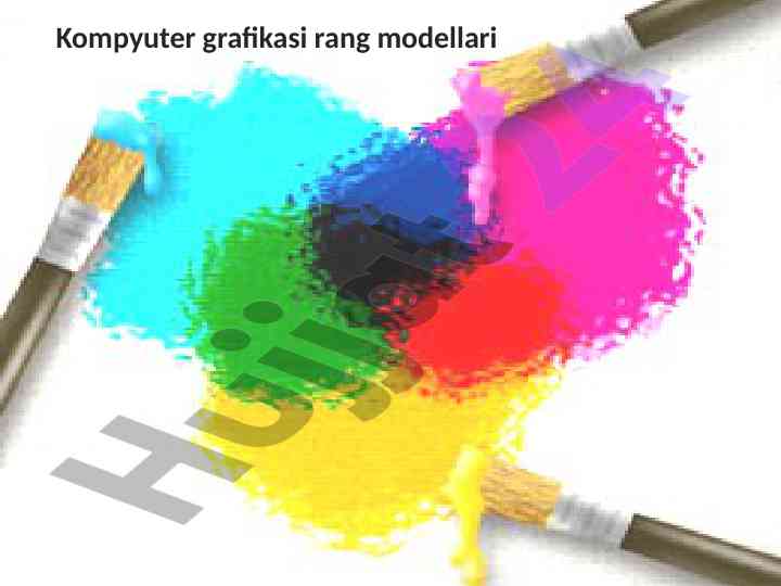Kompyuter grafikasi rang modellari tushuntirish