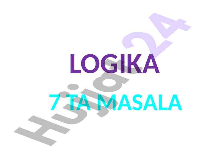 Logika masalalari kendek ta'riflar