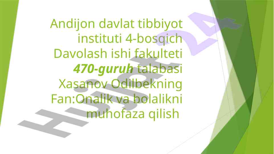 Ayollarning jinsiy a'zolari anatomiyasi mavzusi