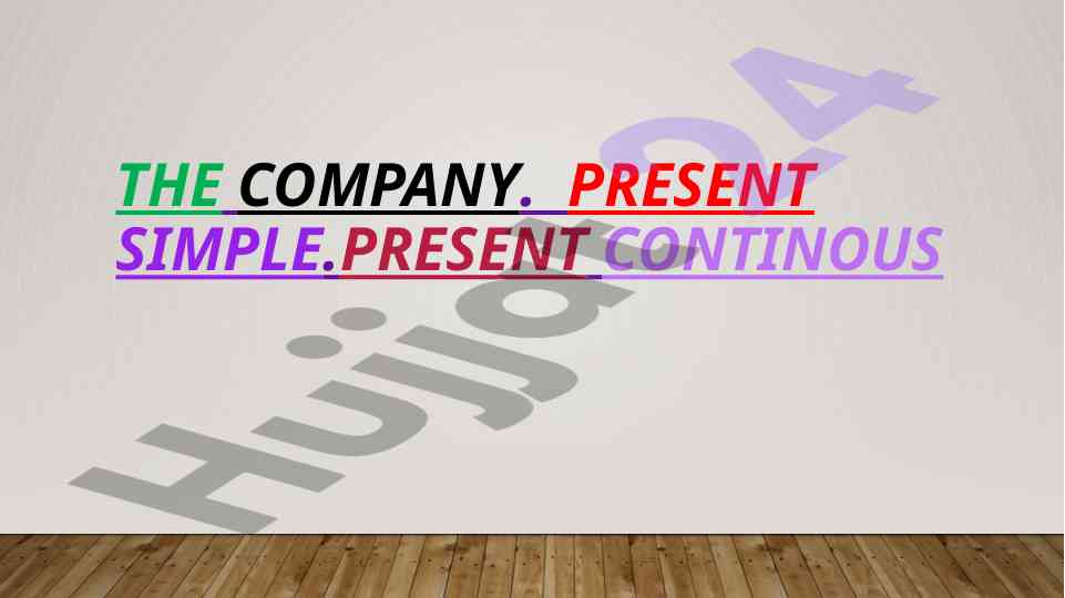Present simple and present continuous overview