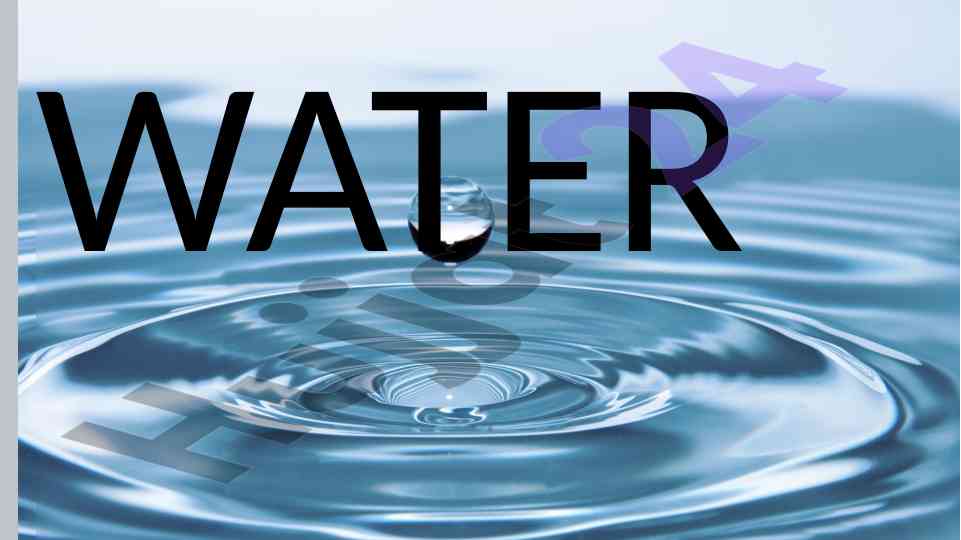 Importance of water for life on earth