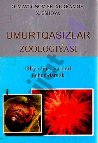 Umurtqasizlar zoologiyasi darsligi oliy o‘quv yurtlari uchun