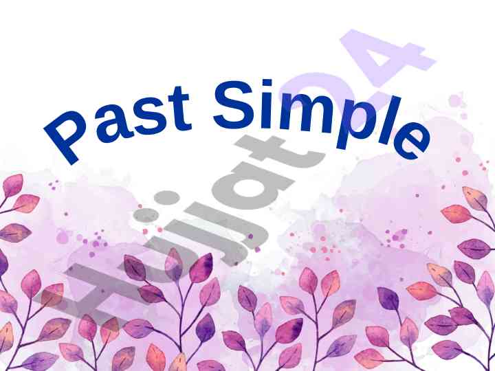 Past simple tense usage examples and exercises